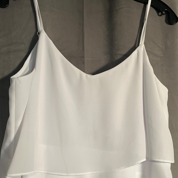 BCBG white flowy high-low dress in Large - Picture 4 of 10